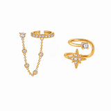 Conjunto de Orejas Brillantes Celestiales