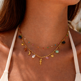 Solara Layered Charm Necklace