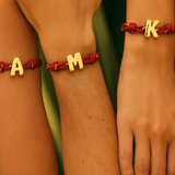 Bubble Initial Bracelet