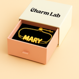 Pulsera personalizada con letras de burbujas