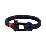 Pulsera de Cuerda con U de Metal
