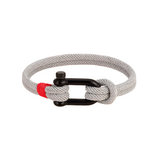 Pulsera de Cuerda con U de Metal