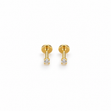 Lumi Crystal Flat Back Stud Earrings
