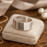 Minimalist Wide Band Ring in 925 Sterling Silver