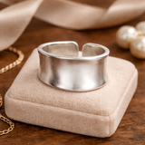 Wide Moon Ring – 925 Sterling Silver Couple Style