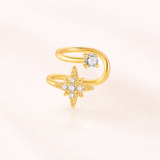 No-Piercing Clip Star Earrings