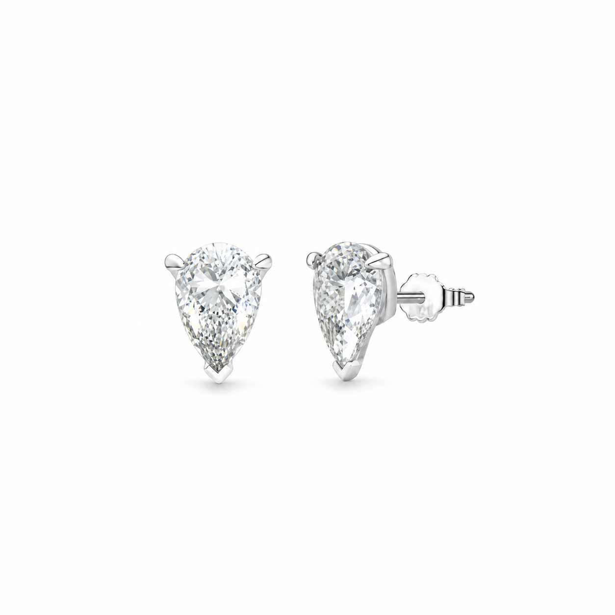 Divine  Moissanite Drop Studs