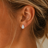 Divine  Moissanite Drop Studs