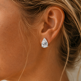Divine  Moissanite Drop Studs