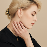 Initial Letter Zircon Earrings