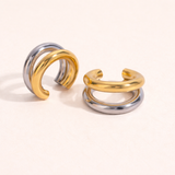 Minimalist Two-Tone Ear Cuff
