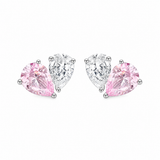 Sweetheart Crystal Stud Earrings
