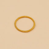 Minimalist Twisted Rope Ring