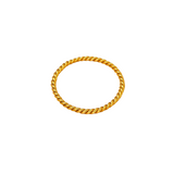 Anillo de Cuerda Retorcida Minimalista