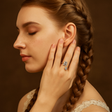 Personalized Letter Crystal Ring