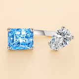 Elegant Water Drop Zircon Ring