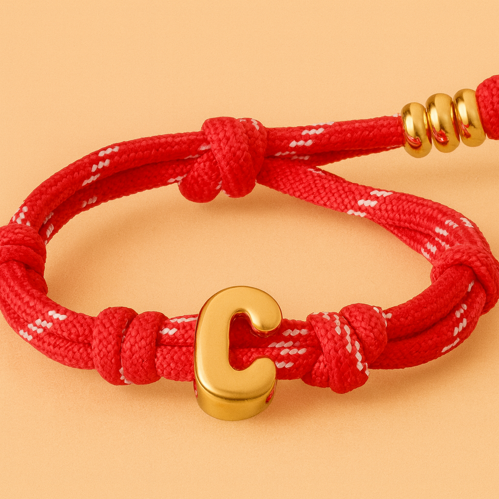 Bubble Initial Bracelet