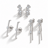 Fleur Crystal Ear Stack Set