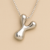 Collar personalizado con inicial de letra de burbuja