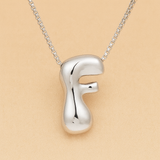 Collar personalizado con inicial de letra de burbuja