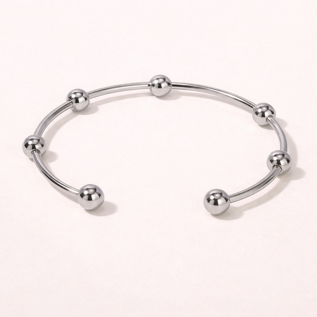 Mykonos Beaded Open Cuff