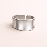 Wide Moon Ring – 925 Sterling Silver Couple Style