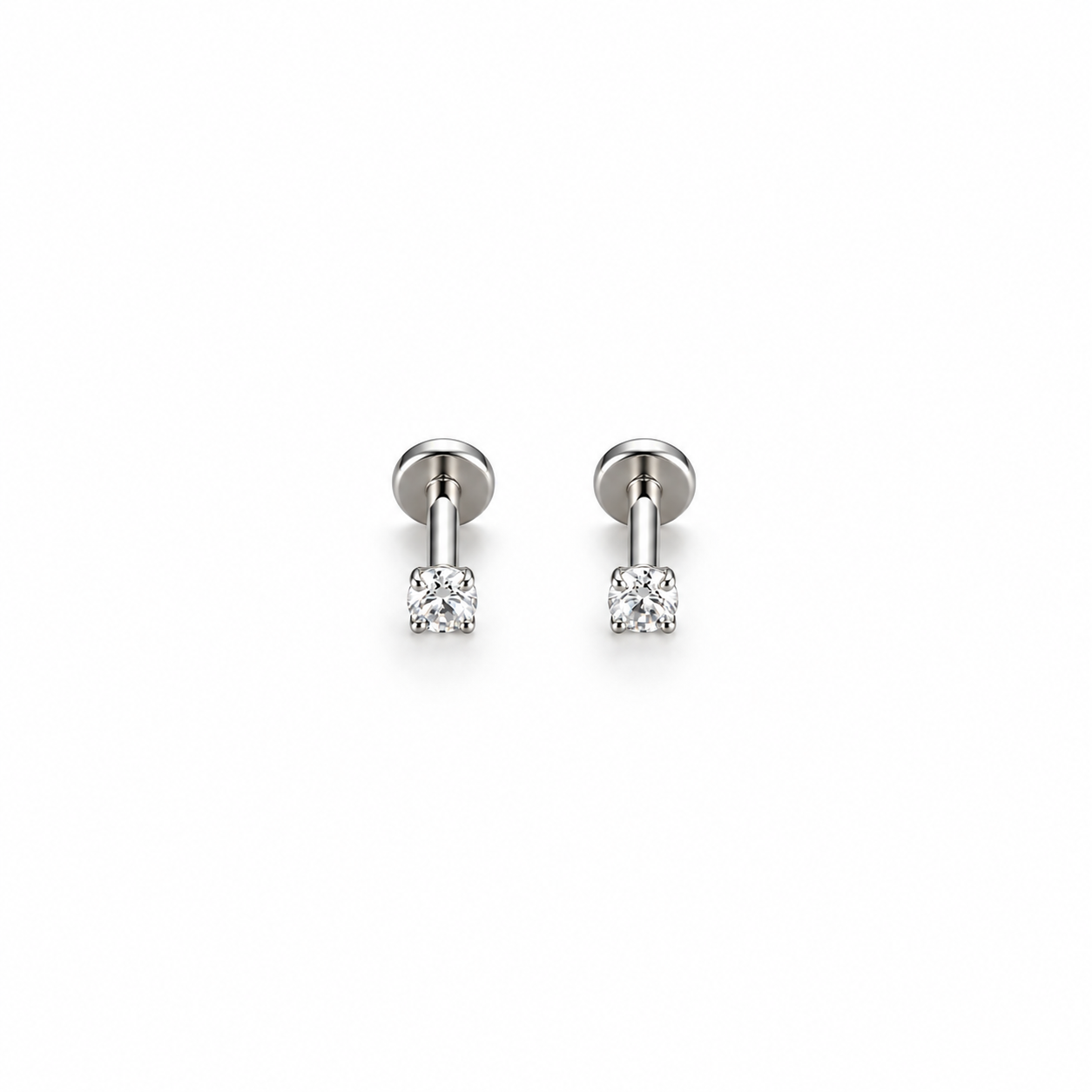 Lumi Crystal Flat Back Stud Earrings