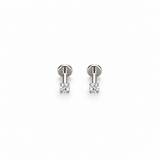 Lumi Crystal Flat Back Stud Earrings