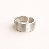 Minimalist Wide Band Ring in 925 Sterling Silver