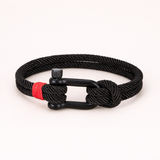 Pulsera de Cuerda con U-Bisagra de Metal