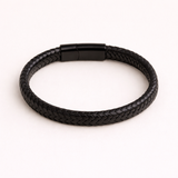 Pulsera de Cuero Tejida Retro para Hombre