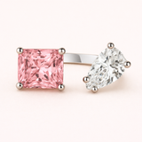 Elegant Water Drop Zircon Ring