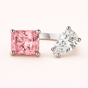 Elegant Water Drop Zircon Ring