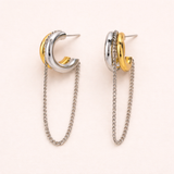 Two-Tone Tassel Earrings