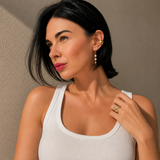 Conjunto de Cristal Dorado