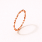Minimalist Twisted Rope Ring
