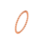 Anillo de Cuerda Retorcida Minimalista