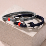 Pulsera de Cuerda con U-Bisagra de Metal