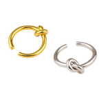 Anillo Nudo Minimalista de Plata 925