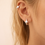 Star Huggie Hoop Earrings