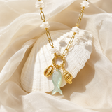 Ocean Charm Link Necklace