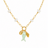 Ocean Charm Link Necklace