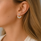 Pendientes de chispa de margarita