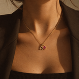 Zodiac Birthstone Charm Necklace