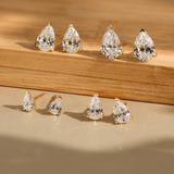 Divine  Moissanite Drop Studs