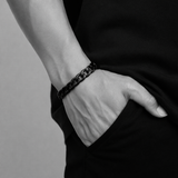 Black Punk Bracelet For Him