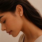 Divine  Moissanite Drop Studs