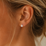 Divine  Moissanite Drop Studs