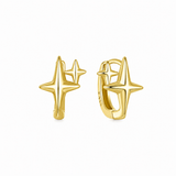 Pendientes de Aro Doble Estrella