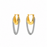 Pendientes de Cadena Doble Noira